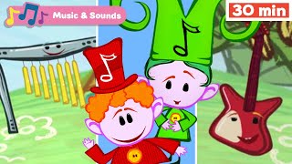 Learn Musical Instruments for Kids  Early Learning Videos with Music for Babies  The Notekins [upl. by Orgel]