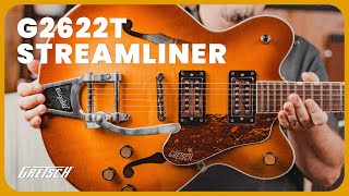 2023 Refresh Gretsch G2622T Streamliner Center Block DoubleCut with Bigsby  Demo amp Review [upl. by Yrogerg]