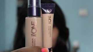 Oriflame The One Illuskin foundation and concealer Review demo and price in India [upl. by Grim]