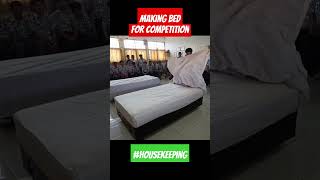 Making Bed untuk Latihan housekeeping makingbed towelart [upl. by Joleen]