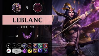 LeBlanc Top vs Ornn  KR Master Patch 1411 [upl. by Hgielsa558]