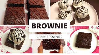 CHOCOLATE BROWNIE RECIPE CAKEY BROWNIES brownie cakeybrownie choclatebrownie bakewithjoy [upl. by Alexandr579]