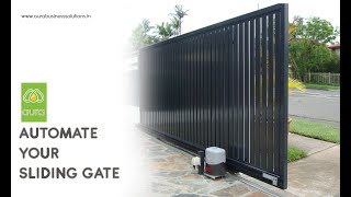 Automatic Sliding Gates  How It Works  Remote Controlled Gates  Aura Business Solutions [upl. by Leamse59]