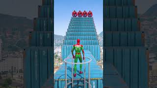 GTA 5 Epic Water Ragdolls  SpiderMan Jumps  Fails ep2363 shorts [upl. by Ramyaj]