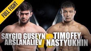 ONE Full Fight  Saygid Arslanaliev vs Timofey Nastyukhin  Jawdropping Knockout  September 2018 [upl. by Aivan]