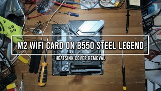 Installing M2 Wifi Card on ASRock B550M Steel Legend [upl. by Atreb931]