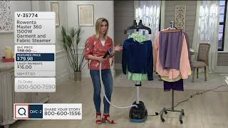 Rowenta Master 360 1500W Garment and Fabric Steamer on QVC [upl. by Rory285]