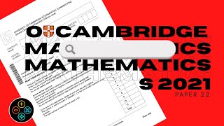 O Level Add Math May June 2021 Paper 22 403722 [upl. by Yemar]