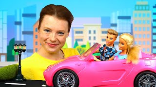 Video mit Barbie auf Deutsch Barbie möchte lernen wie man Auto fährt Spielspaß mit Irene [upl. by Elleiram596]