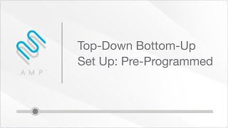 Top Down Bottom Up Remote Setup  Preprogrammed [upl. by Icrad]