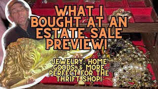 What I Bought At An Estate Sale Preview  Jewelry Home Goods amp More For Resell [upl. by Oiliruam]