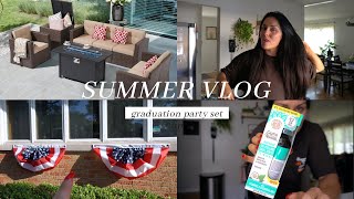 VLOG PARTY PREP BACKYARD REFRESH NEW HAIR amp CURRENT HEALTH MUST HAVES  DANIELA DIARIES [upl. by Nairb833]