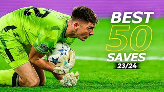 Best 50 Goalkeeper Saves 202324  HD 11 [upl. by Cattan]