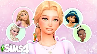 RECREATING ICONIC DISNEY PRINCESSES IN THE SIMS 4😍 But make them MODERN [upl. by Haberman6]