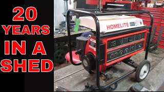 Portable Generator stored with Marvel Mystery Oil Will It Run [upl. by Eelymmij]