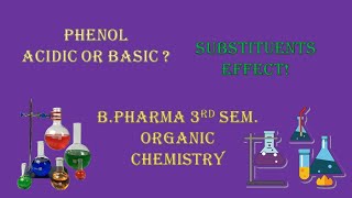 Acidity of phenol  Effect of substituent on acidity of phenol  Bpharma  Organic chemistry II [upl. by Noman]