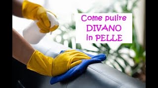 Come PULIRE divano in PELLE qualche consiglio [upl. by Gass]