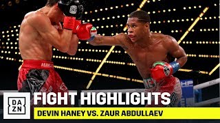 HIGHLIGHTS  Devin Haney vs Zaur Abdullaev [upl. by Erej]