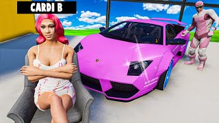 Stealing Cars from Cardi B in GTA 5 [upl. by Sobel]