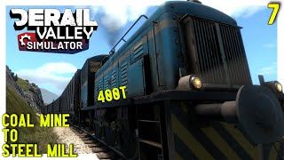 DM3  400t  Coal Mine to Steel Mill  Derail Valley  Ep7 [upl. by Nevak43]