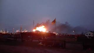 Flammen bei Shell in Wesseling [upl. by Arsuy801]