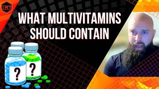 Best Mens Multivitamin and What Multivitamins Should Contain [upl. by Arhas324]