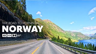 4K Scenic Drive  Driving along the Norwegian mountain and fjord  Road to Hornindal [upl. by Neibart]