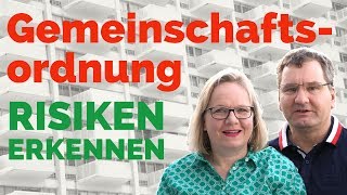 Was ist wichtig bei Gemeinschaftsordnung Teilungserklärung und Hausordnung  aus der Praxis [upl. by Ebneter]