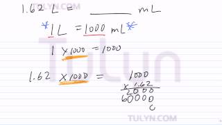 Conversion of Metric Units Liters to Milliliters [upl. by Lussier]