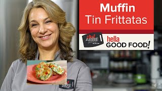 Muffin Tin Mini Frittatas  Veggie Breakfast Recipe [upl. by Brey644]