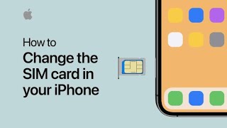 How to change the SIM card in your iPhone — Apple Support [upl. by Hatch991]