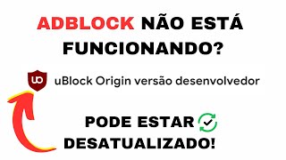 Como Atualizar o uBlock Origin  config  filtros [upl. by Udale]