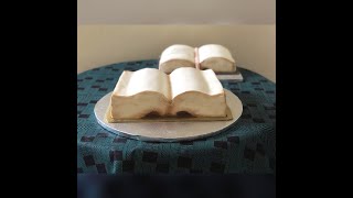 Book cake  comment faire un gâteau en forme de livre [upl. by Nilyram]