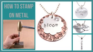 Stamping on Metal Part 2  Beaducationcom [upl. by Alledi]