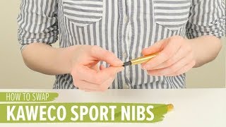 How to Swap Kaweco Sport Fountain Pen Nibs [upl. by Nymsaj]