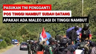 PERGANTIAN PASUKAN TNI POS DISTRIK TINGGI NAMBUT KABUPATEN PUNCAK JAYA PAPUA [upl. by Eleanora]