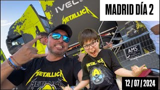 Dia 2 ⚡️ METALLICA EN CONCIERTO ⚡️ Madrid  14  07  24 🤘🏻 E Civitas Metropolitano metallica 💚 [upl. by Helmer295]