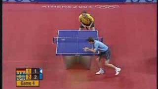 Table Tennis Athens 2004 Waldner vs Boll  part 2 [upl. by Cheng409]