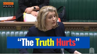 Penny Mordaunt Cooked Woke Leftist Labour MP in 3 Words [upl. by Minier7]