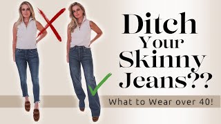 Dont Look Frumpy In Your JeansSharing The Top Denim Trends of 2023 Fashion Over 40 [upl. by Haneen]