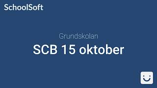 SCBrapportering Grundskola 15e oktober [upl. by Martynne]