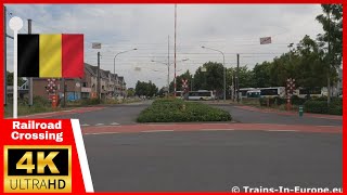 Railway crossing quotBelgiëlaanquot  Herentals Belgium 4K 60FPS [upl. by Connelley976]