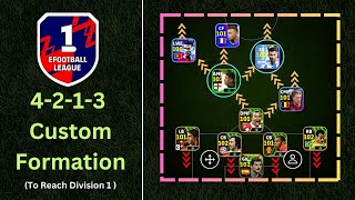 4213 Quick Counter Custom Formation To Reach Division 1  eFootball 2024 [upl. by Bergstrom]