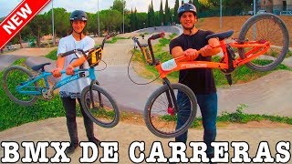 PROBAMOS UNA BMX DE CARRERAS  Pico el cuadro de mi bici en un muro [upl. by Tremayne474]