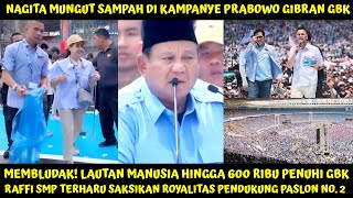 MENDADAK JD SOROTAN RAFFI NAGITA TURUN LGSG MUNGUT SAMPAH DI KAMPANYE AKBAR PRABOWO GIBRAN DI GBK [upl. by Amorette]