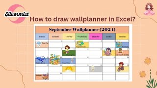 How to draw a wall planner in Excel [upl. by Linn384]