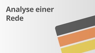 Eine Rede analysieren  Deutsch  Textanalyse und interpretation [upl. by Clere]