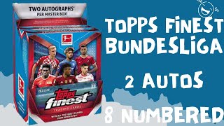 15 Karte gezogen  Topps Buli Finest 2 Autos und 8 nummerierte Karten [upl. by Anjela]