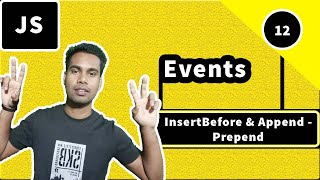 InsertBefore method and Append Prepend method in JavaScript DOM Tutorial [upl. by Symer686]