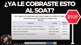 SOAT Colombia 2022  Que cubre el SOAT en caso de accidente en COLOMBIA [upl. by Arimaj]